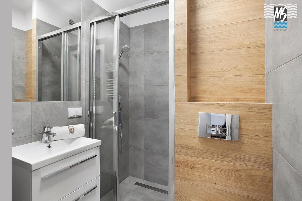 Kúpeľňa v ubytovaní MS Apartments Sky Tower VI