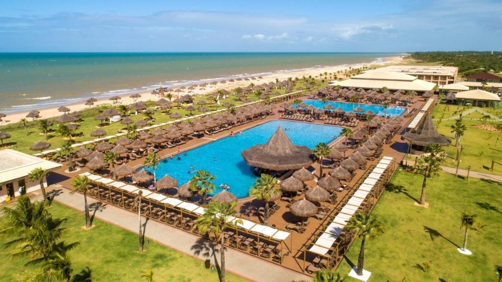 an aerial view of the resort and the beach at Vila Galé Resort Touros - All Inclusive in Touros