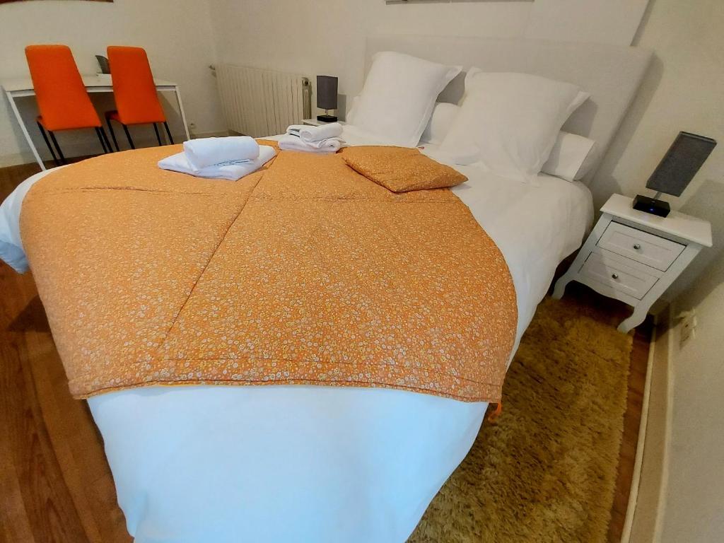 Postel nebo postele na pokoji v ubytování Domaine la jam
