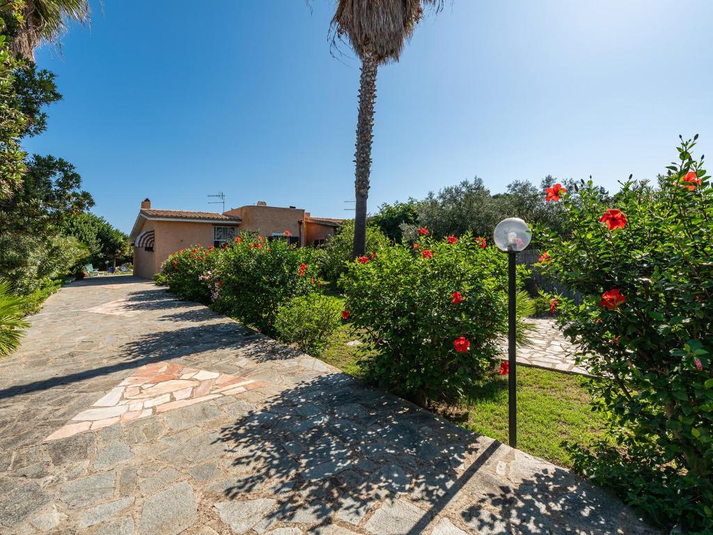 A garden outside Casa Flamingo 150m dal mare