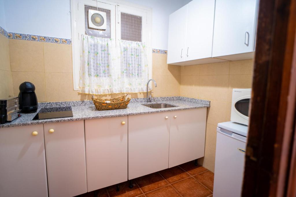 Kuchnia lub aneks kuchenny w obiekcie Apartamentos Terrazas del Tajo