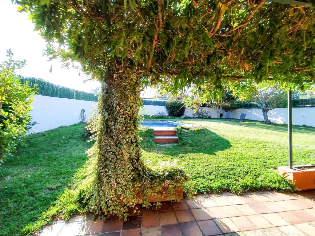 Zahrada ubytování Casa da Glicia, una casa con piscina privada, para disfrutar y relajarse