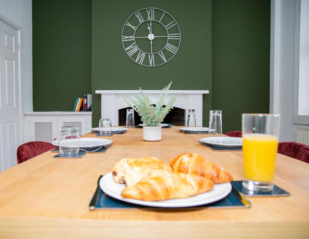 Morgenmad for gæster der bor på Porchester House Nottingham