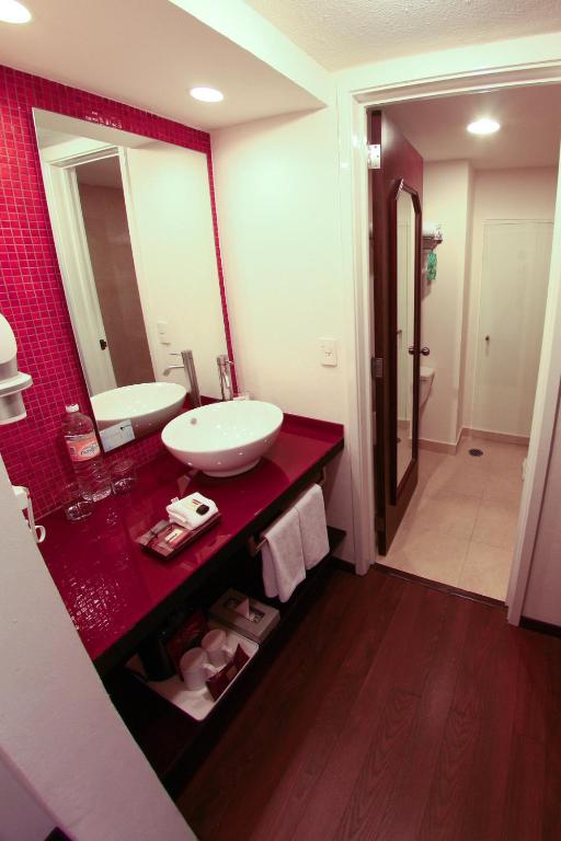 Koupelna v ubytování Fiesta Inn Xalapa