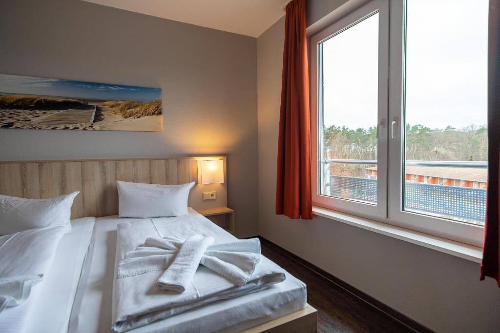 Hotel Wikingerにあるベッド