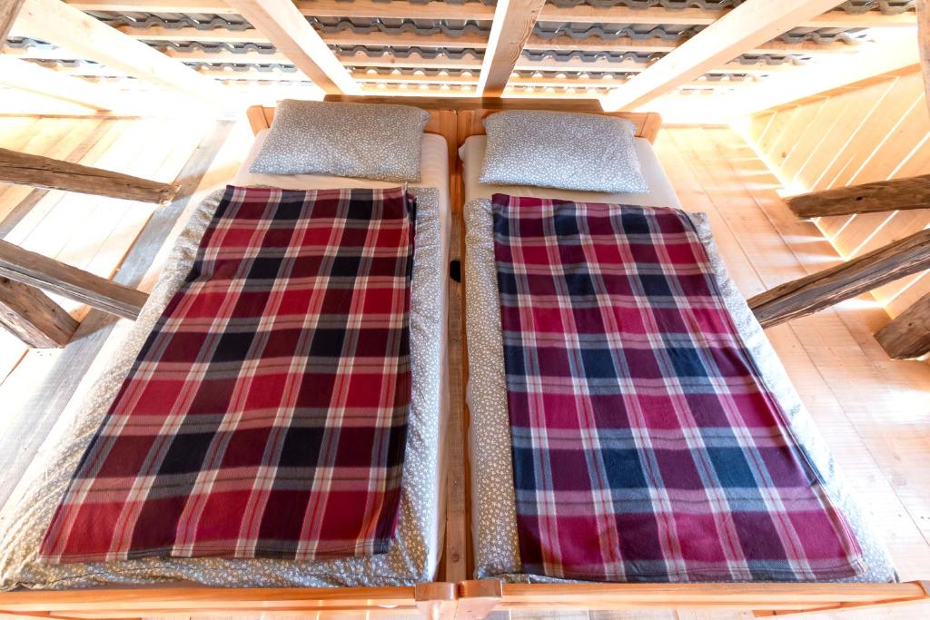Postel nebo postele na pokoji v ubytování Glamping - Hayrack Vesel