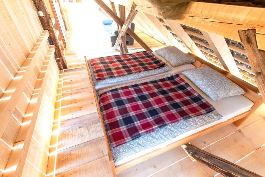 Posezení v ubytování Glamping - Hayrack Vesel