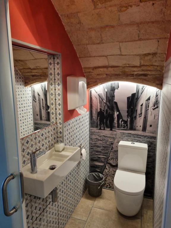 Koupelna v ubytování Hostal La Rúa