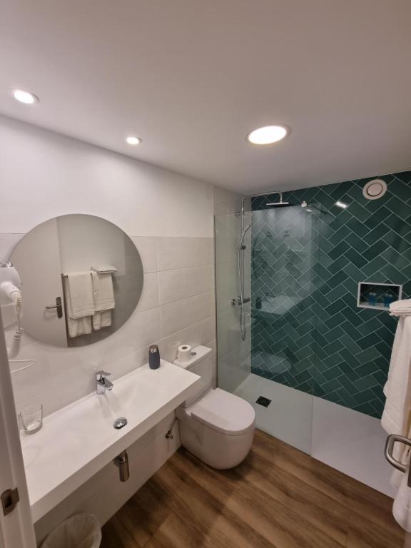 Koupelna v ubytování Hostal La Rúa