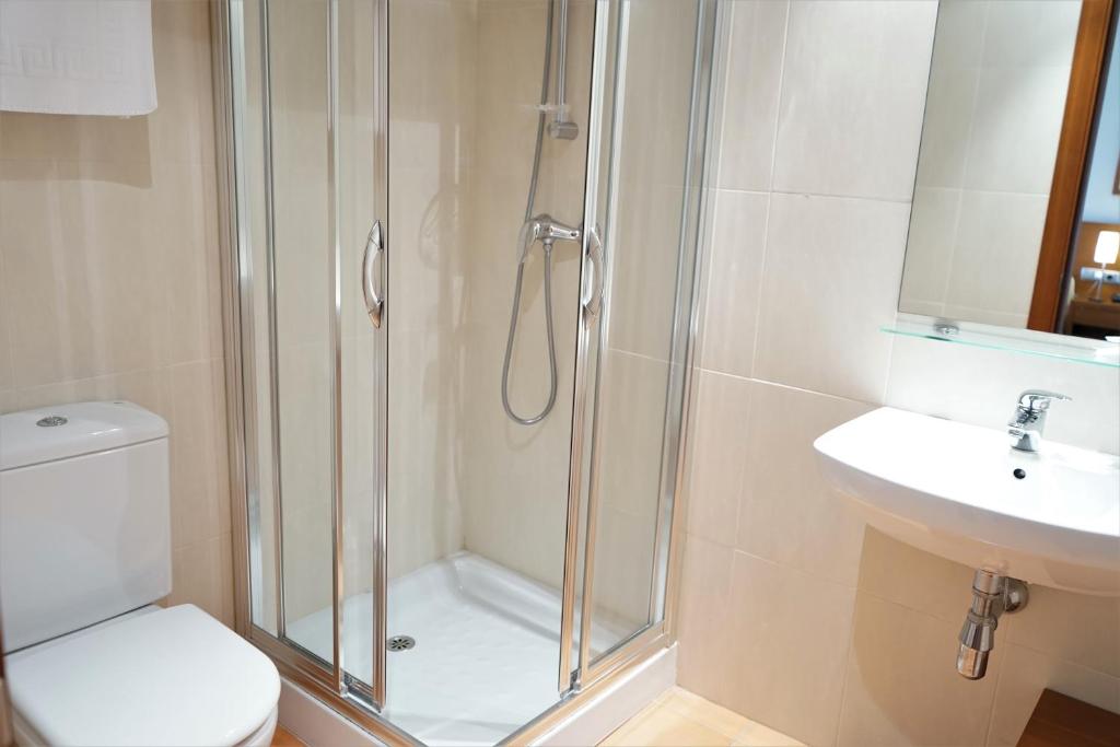Koupelna v ubytování Hotel Santuari Balaguer
