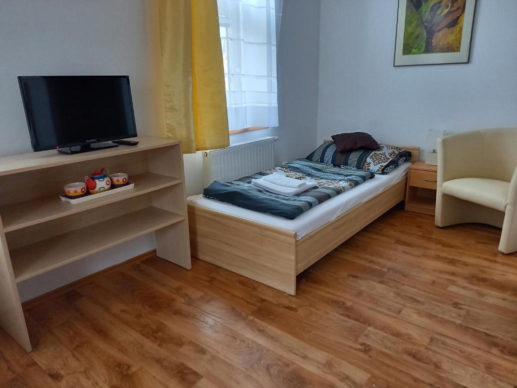 TV a/nebo společenská místnost v ubytování Apartmán Bára