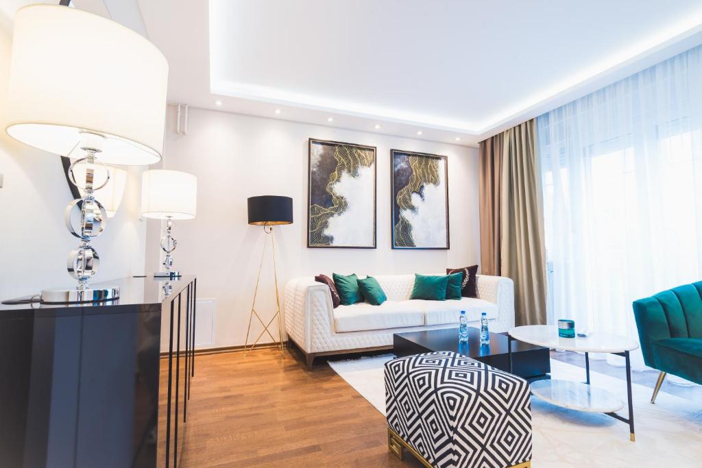 Posezení v ubytování Majestic Apartment