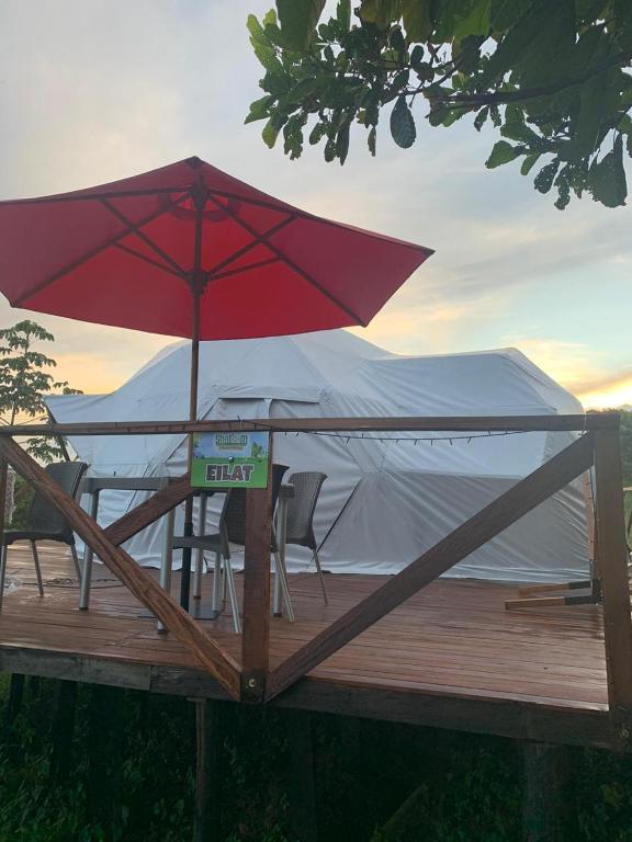 Příroda nedaleko luxury tent