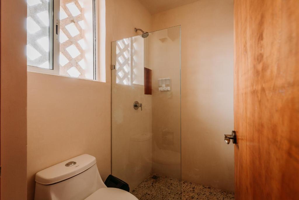 Koupelna v ubytování Hotel Waye