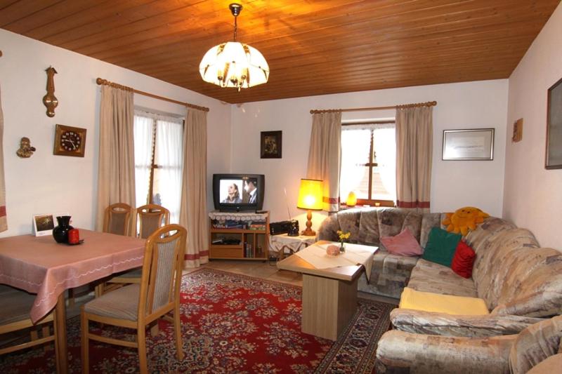 Posezení v ubytování Ferienwohnung Flora