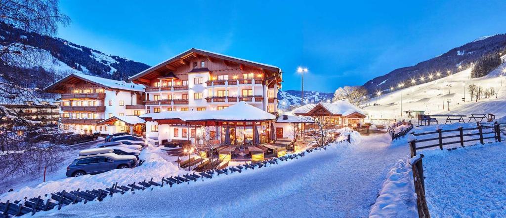 Bauernhof Hotel Oberschwarzach v zimě