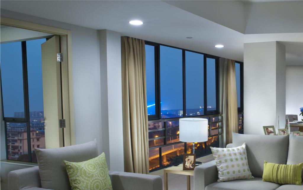 Posezení v ubytování Citadines Zhuankou Wuhan