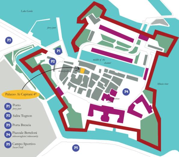 Půdorys ubytování Palazzo Ai Capitani