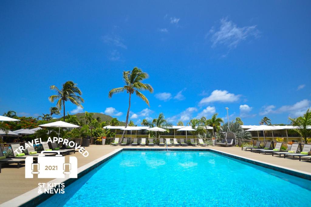 a swimming pool at the resort at Royal St. Kitts Hotel in Frigate Bay