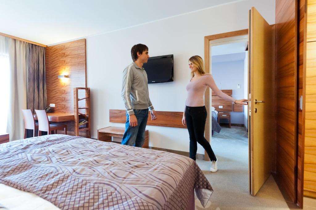 Voodi või voodid majutusasutuse Terme Zreče – Hotel Atrij toas