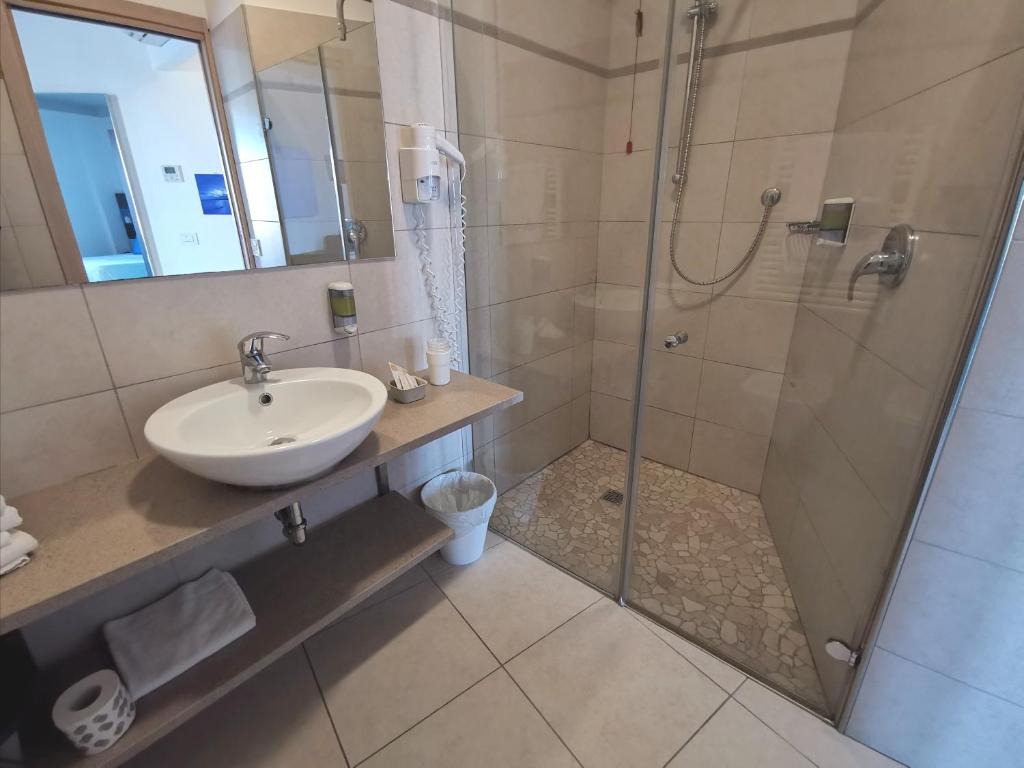 Koupelna v ubytování Hotel Oceanomare