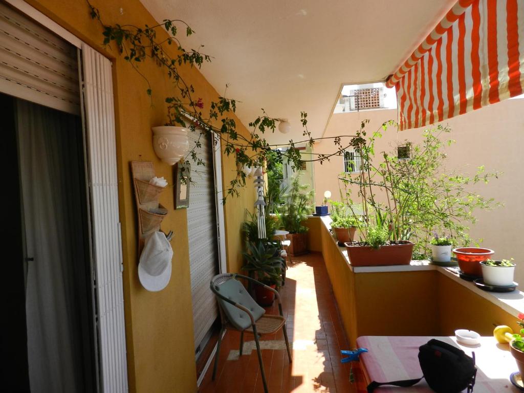 Balkón alebo terasa v ubytovaní Pedregalejo Room