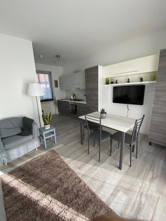 Kuchyň nebo kuchyňský kout v ubytování Residenza I Laghi