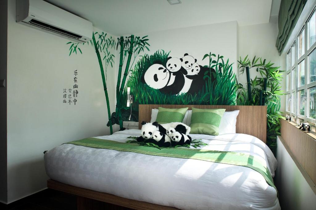 Кровать или кровати в номере Hotel Clover The Arts