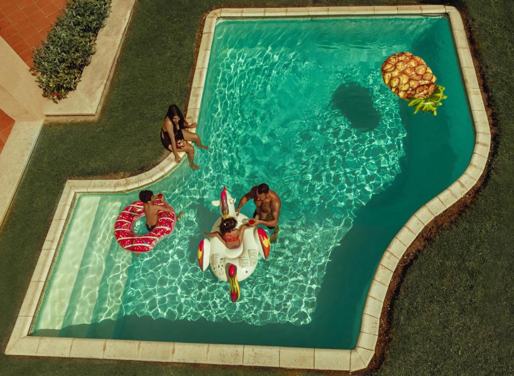 Bazén v ubytování Cancun Sokhna Resort & Villas nebo v jeho okolí