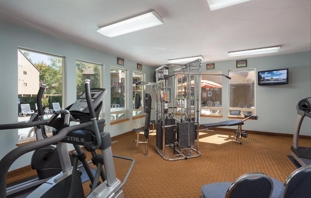 Fitness centrum a/nebo fitness zařízení v ubytování Whispering Woods Resort
