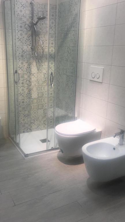Koupelna v ubytování Hotel Villa Furia