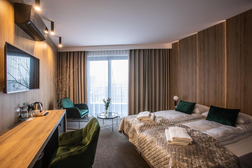Apartamenty Green Place - Chambre Double De Luxe Avec Balcon
