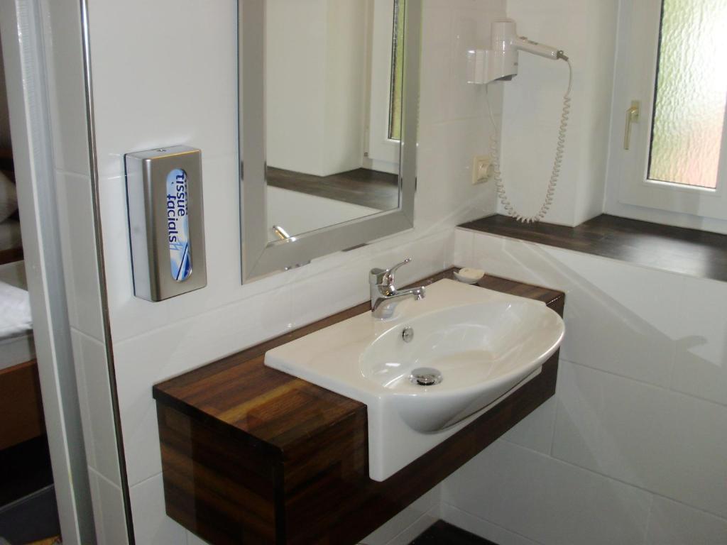 Koupelna v ubytování Hotel Garni Waldsegler