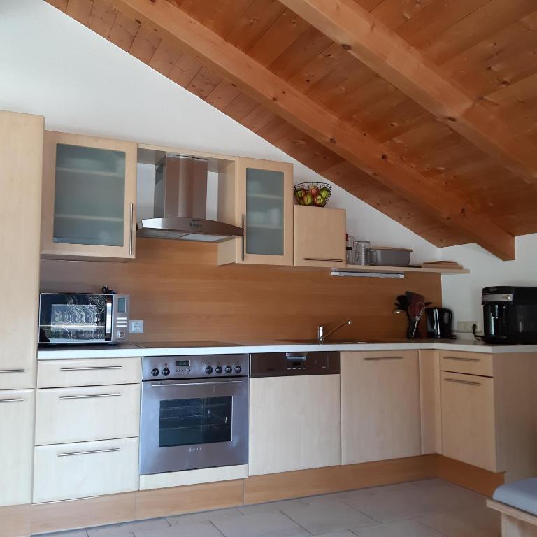 Eldhús eða eldhúskrókur á Appartement Au