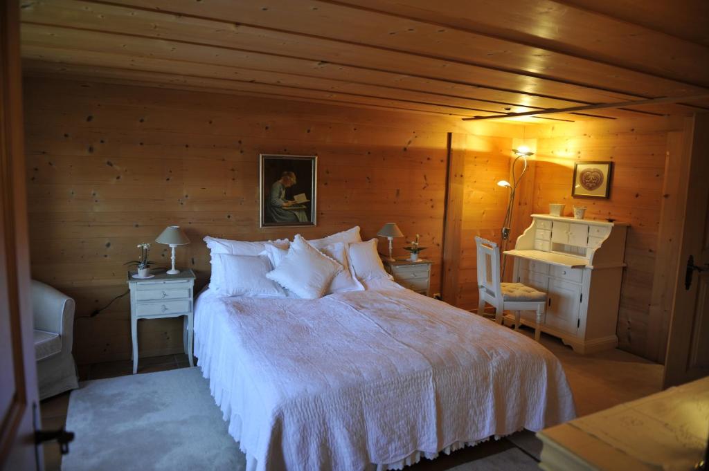 Postel nebo postele na pokoji v ubytování Chalet Nyati