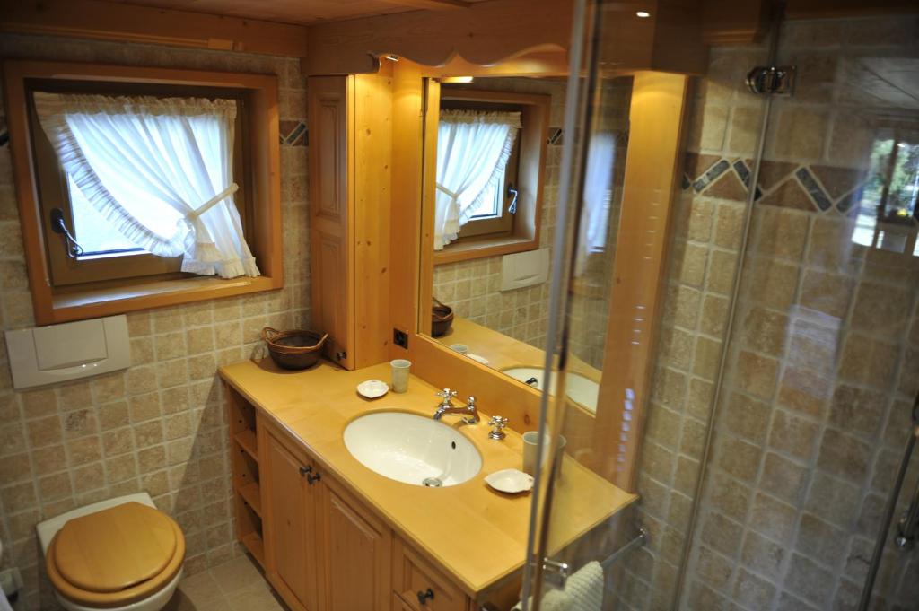 Koupelna v ubytování Chalet Nyati