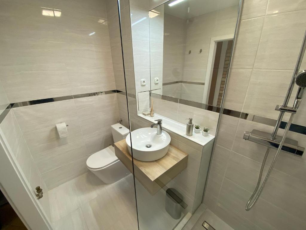 Kúpeľňa v ubytovaní Bonita Apartman & Garage