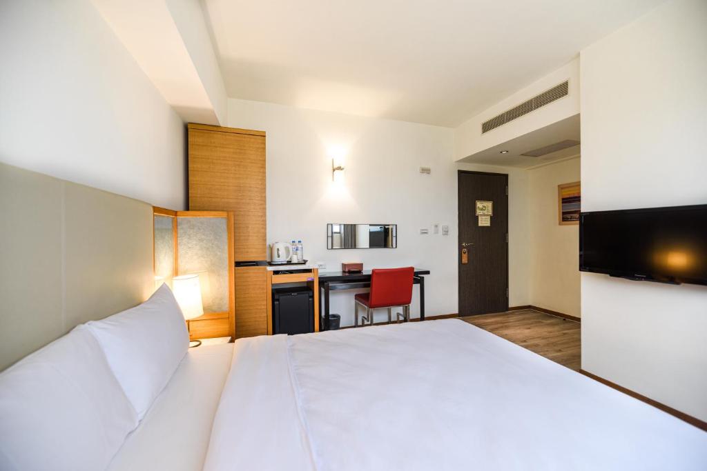 Kuchyň nebo kuchyňský kout v ubytování Jih Lih Hotel
