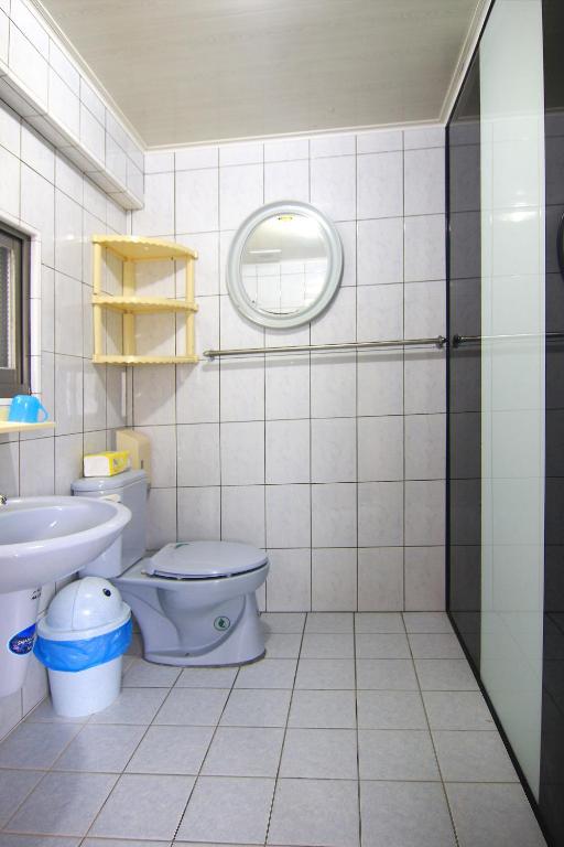 Koupelna v ubytování Hai Zhi Dao Min Su