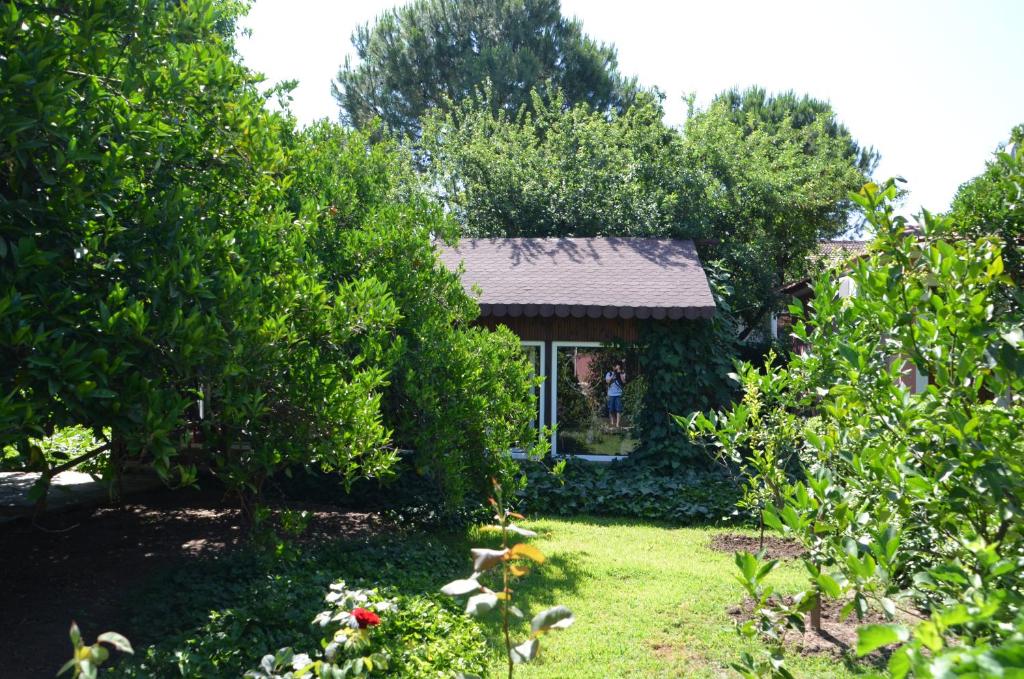 Zahrada ubytování Lindos Pension