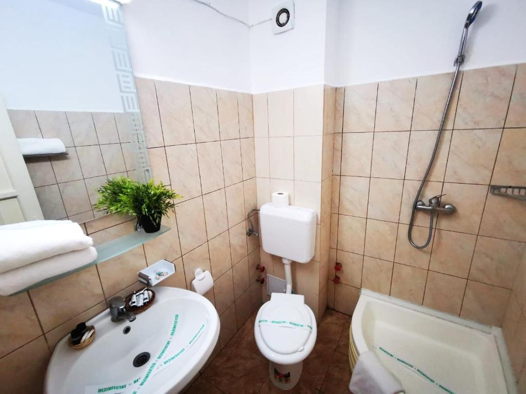 Koupelna v ubytování Berlin - Locatie Centrala