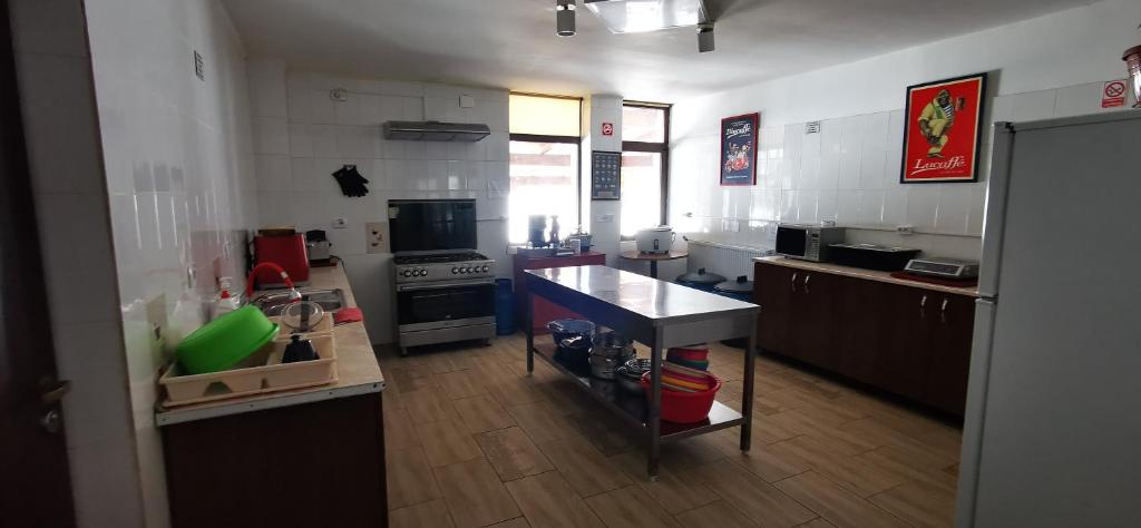Eldhús eða eldhúskrókur á Casa de Vacanta Predeal