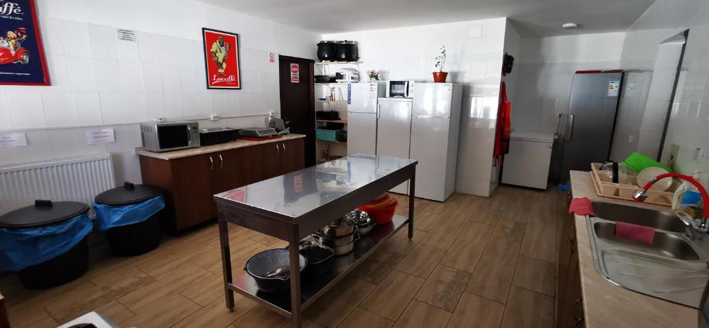 Eldhús eða eldhúskrókur á Casa de Vacanta Predeal