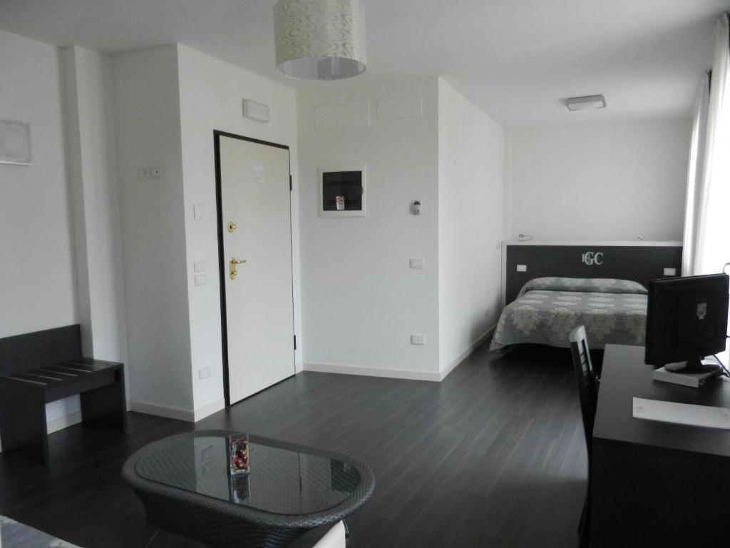 Postel nebo postele na pokoji v ubytování Hotel Giulio Cesare