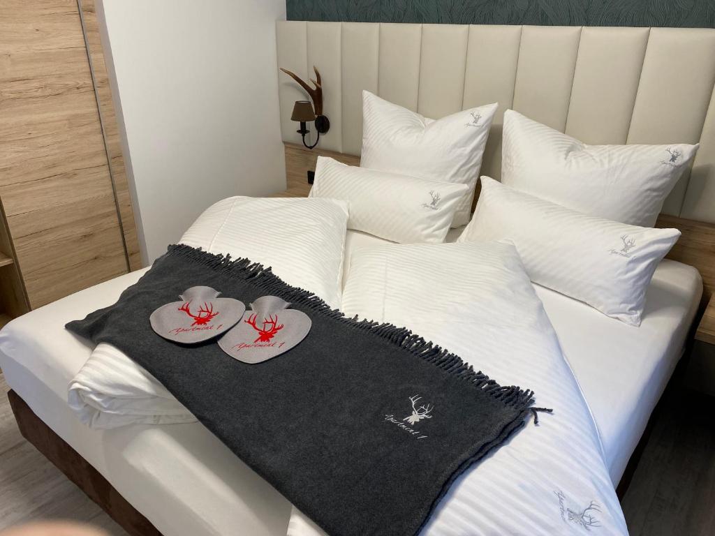 Postel nebo postele na pokoji v ubytování Apartment 1