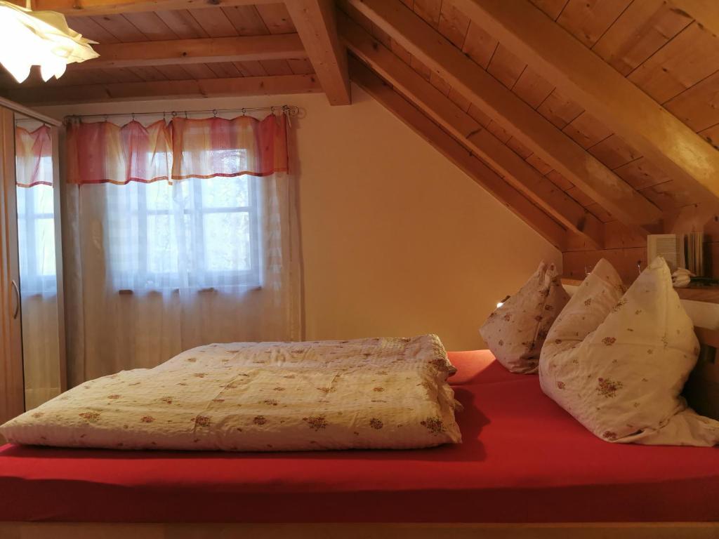 Postel nebo postele na pokoji v ubytování Pension Ober