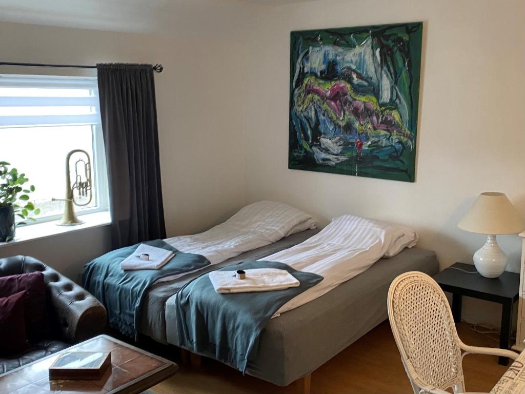 Postel nebo postele na pokoji v ubytování Motel Hune Apartments