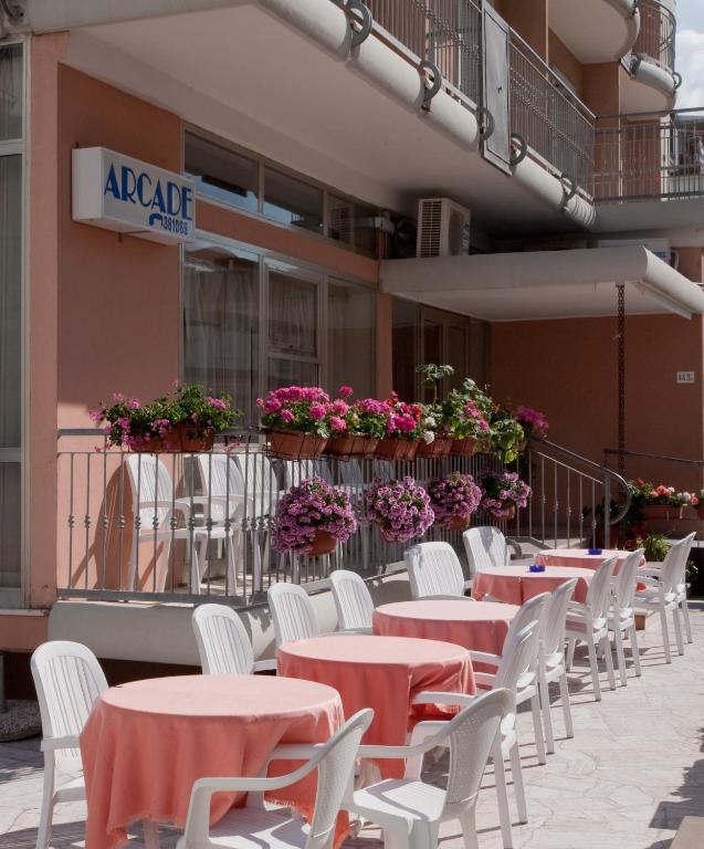Balkón nebo terasa v ubytování Hotel Arcade