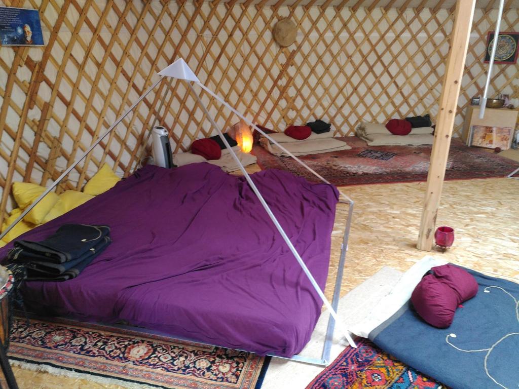 Postel nebo postele na pokoji v ubytování Soulpath