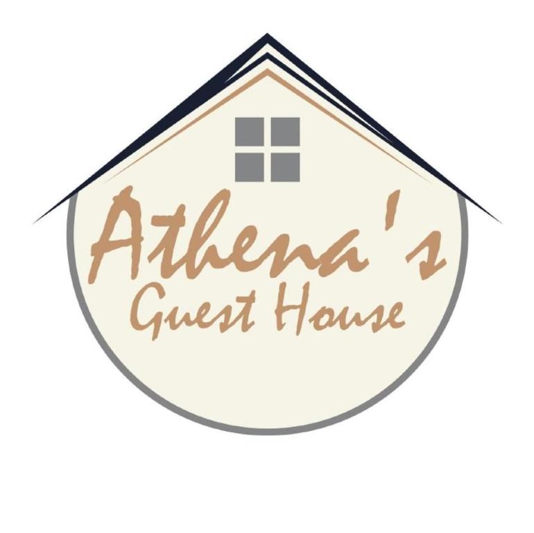 a drawing of a house with the words athens sweet home at Athena's Guest House in Tacloban